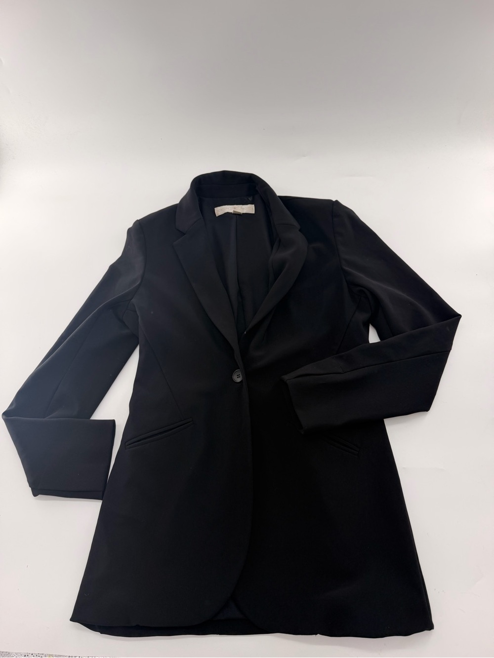 Boston Proper Black Blazer Women’s 10 Long Solid Work Professional